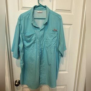 Light blue Columbia PFG - gently used, no stains - 2XL
